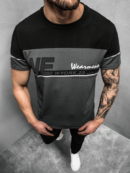 Tricou bărbați antracit OZONEE JS/SS11002Z