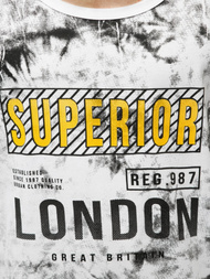 Tricou bărbați alb OZONEE JS/SS11037Z