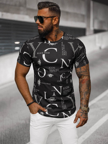 Tricou bărbați negru OZONEE O/T6482