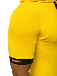 Tricou cu glugă bărbați galben OZONEE O/1273Z