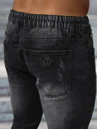 Blugi pentru barbati negri OZONEE NB/MP0063/1N