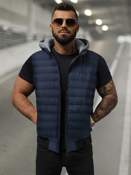 Vestă bărbați albastru marin OZONEE JS/8M983/215