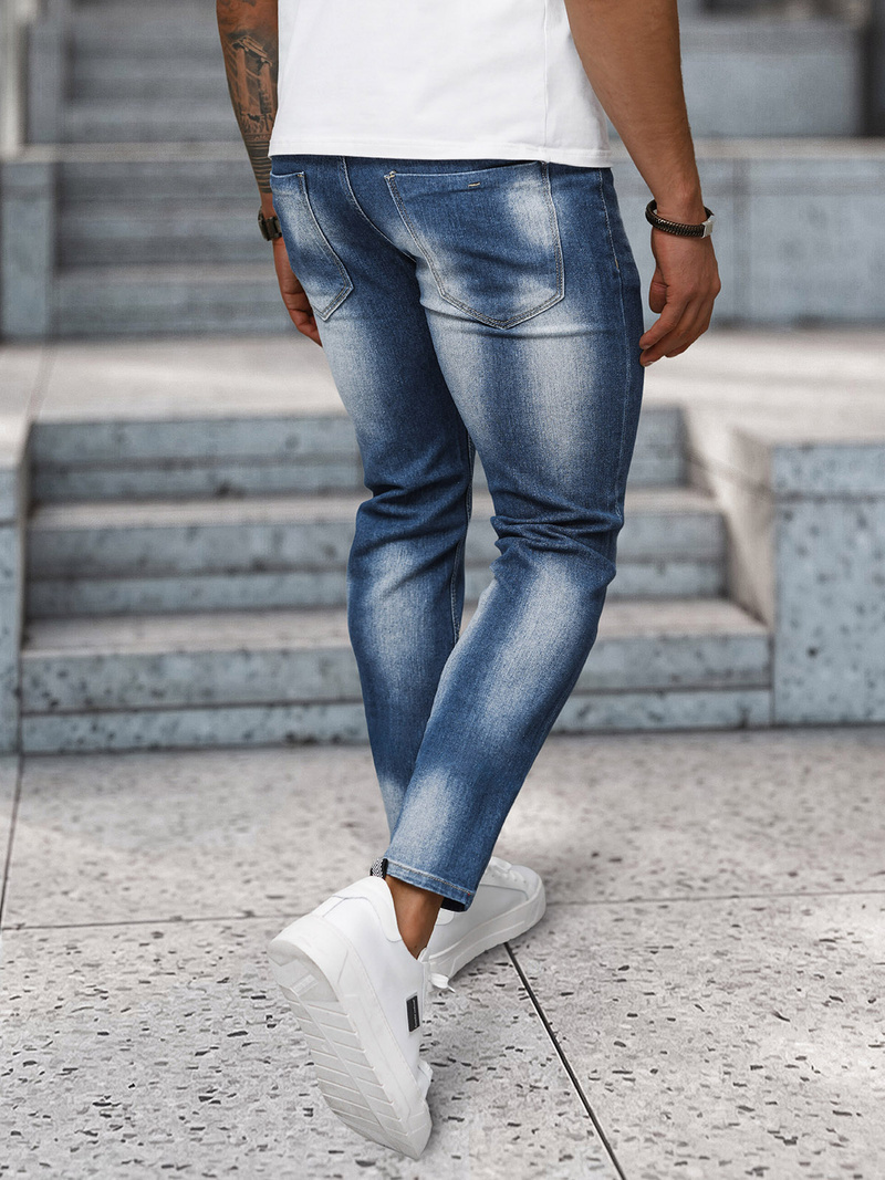 Blugi bărbaţi albaștri OZONEE NB/MP0199BC