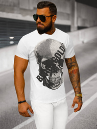Tricou bărbați alb OZONEE NB/MT3038Z
