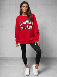 Bluză oversize roșie OZONEE O/SWE23055