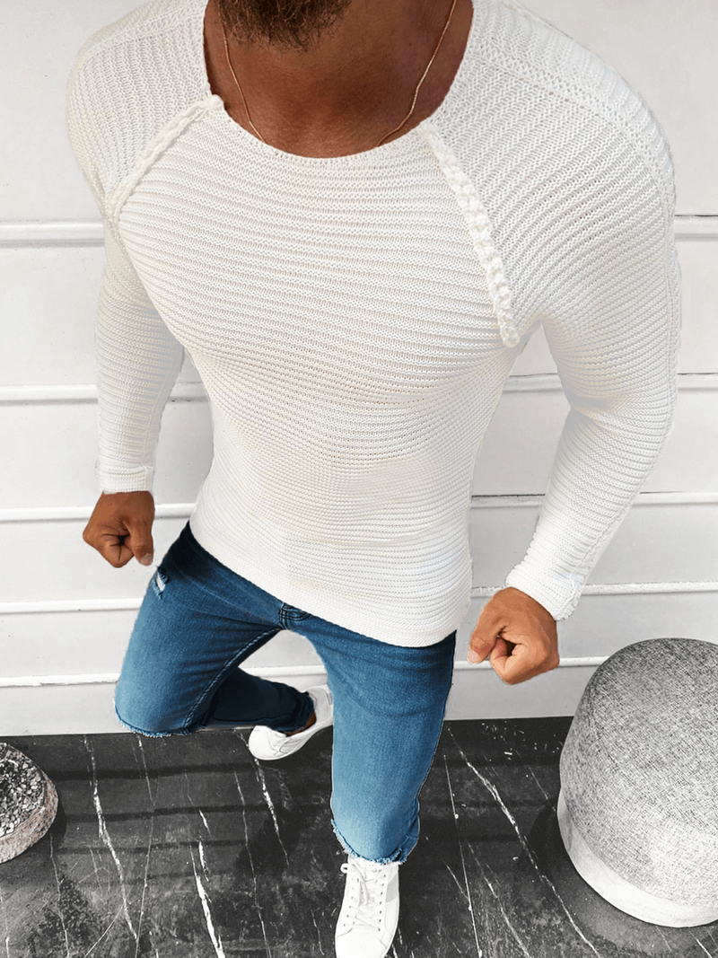 Pulover bărbați écru OZONEE L/1442