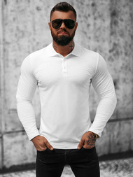 Tricou cu mânecă lungă bărbați alb OZONEE O/B263