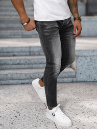 Blugi bărbaţi negri OZONEE NB/MP0091N