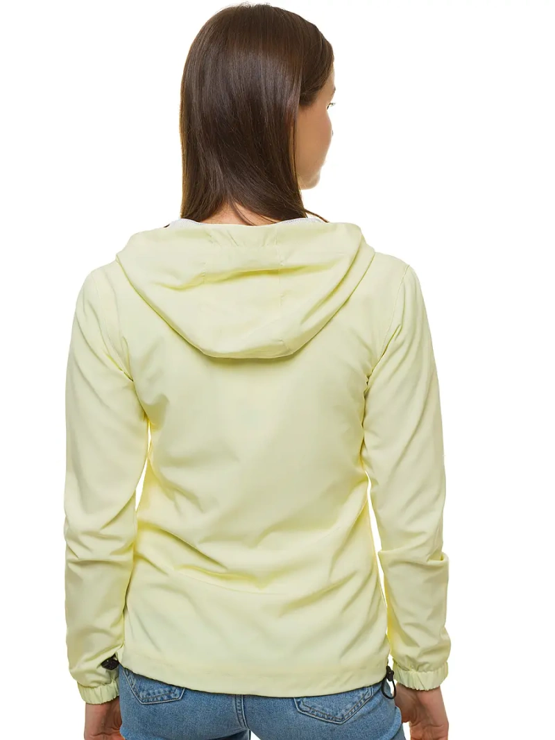 Jachetă femei lumină galbenă OZONEE JS/HH036/59