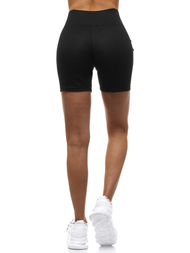 Pantaloni scurți sportivi pentru femei negru OZONEE O/54508
