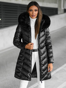 Geacă de femei neagră OZONEE JS/16M9100/392Z