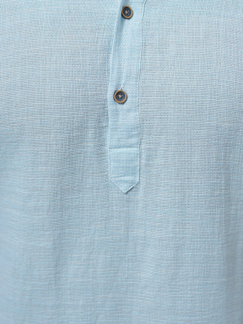 Cămașă cu mâneca scurtă bărbați albastră deschis OZONEE O/V46