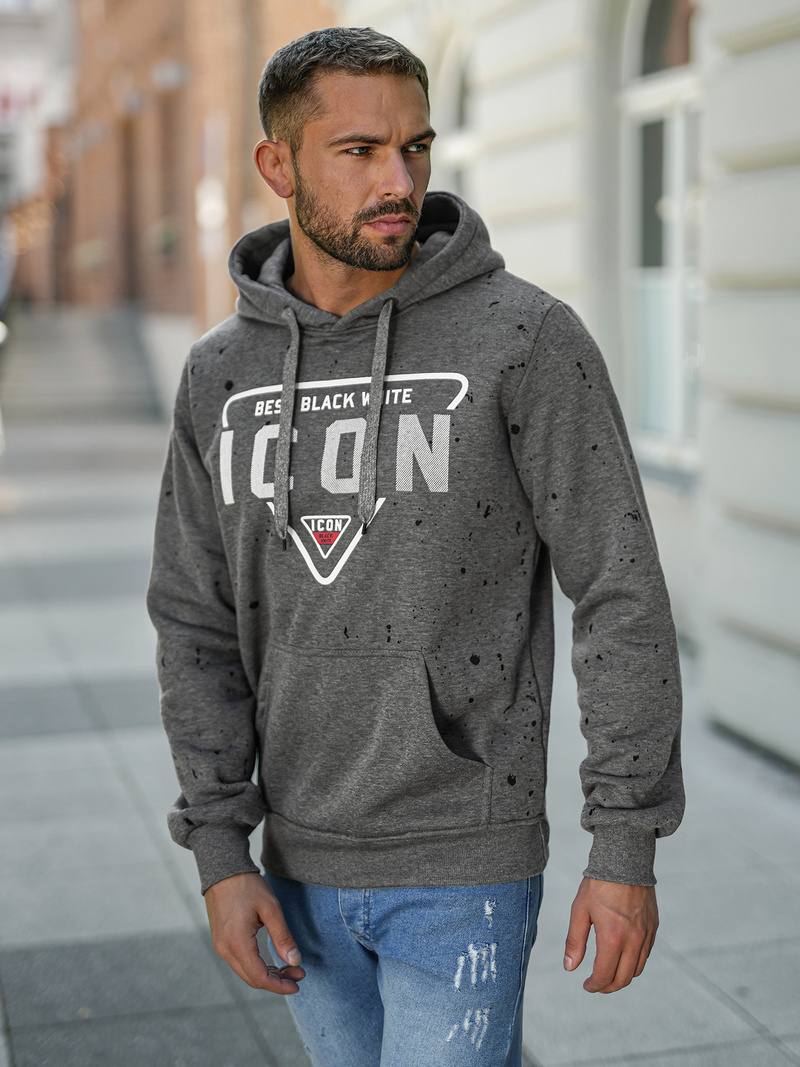 Hanorac bărbați antracit OZONEE JS/8B1737/5