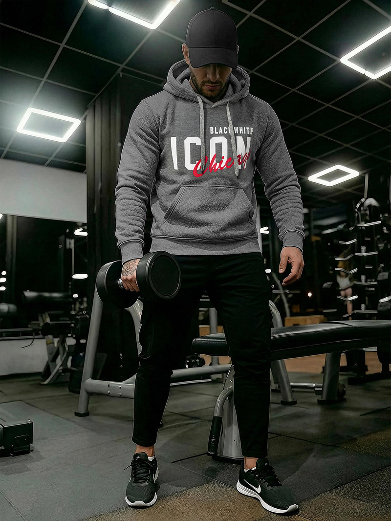 Hanorac bărbați antracit OZONEE JS/8B1736/5