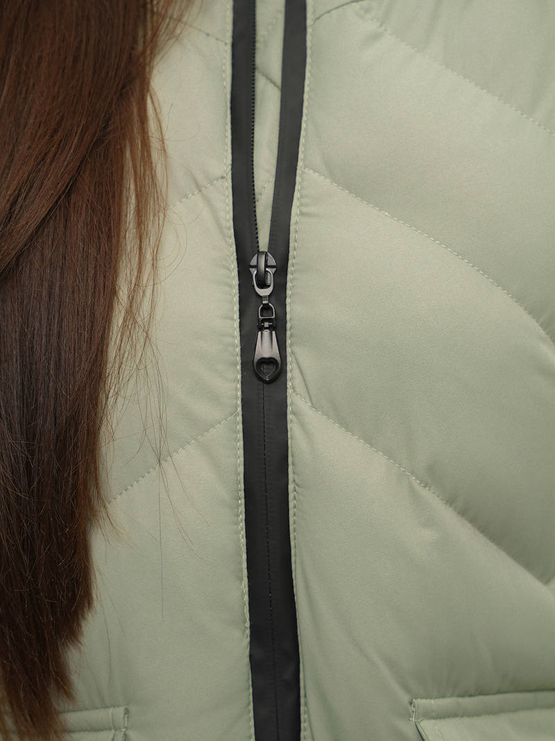 Geacă de iarnă parka femei verde deschis OZONEE JS/M735/156