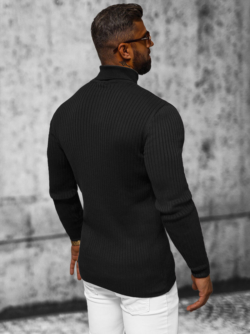 Pulover bărbați negri OZONEE L/2533Z