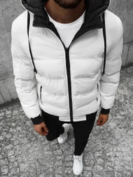 Geacă reversibilă bărbați albă OZONEE JS/M761/281