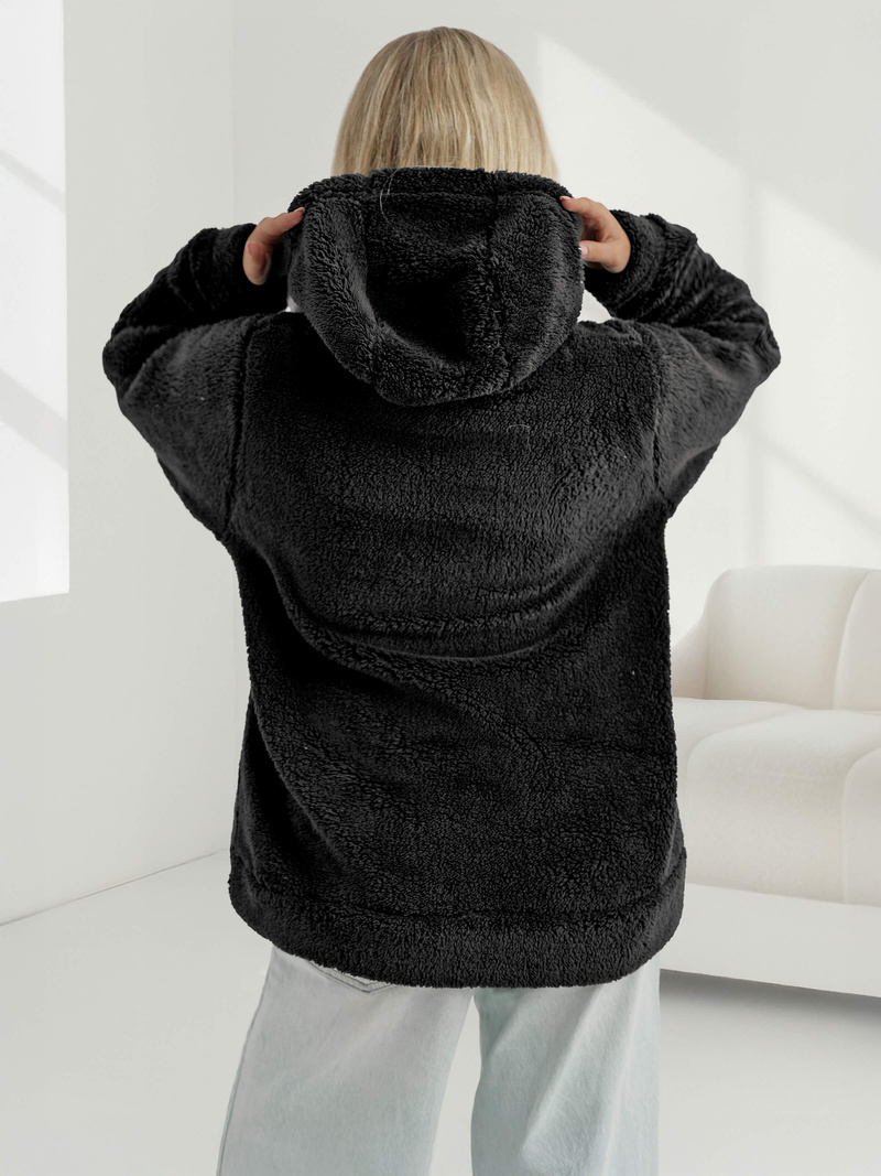 Hanorac femei negru OZONEE JS/HH192/3