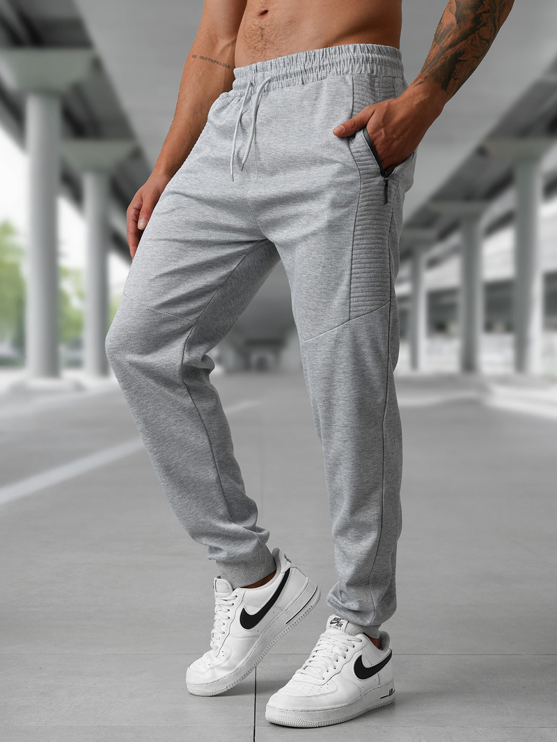 Pantaloni de trening bărbaţi gri OZONEE JS/15K1838/2