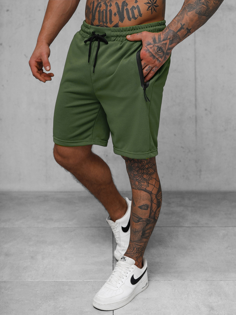 Pantaloni scurți sport bărbați kaki OZONEE JS/17K532/29