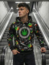 Hanorac bărbați negru OZONEE O/B269Z