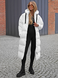 Geacă de femei alb OZONEE JS/5M3163/281Z