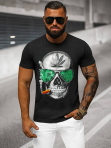 Tricou bărbați negri OZONEE JS/Y70019