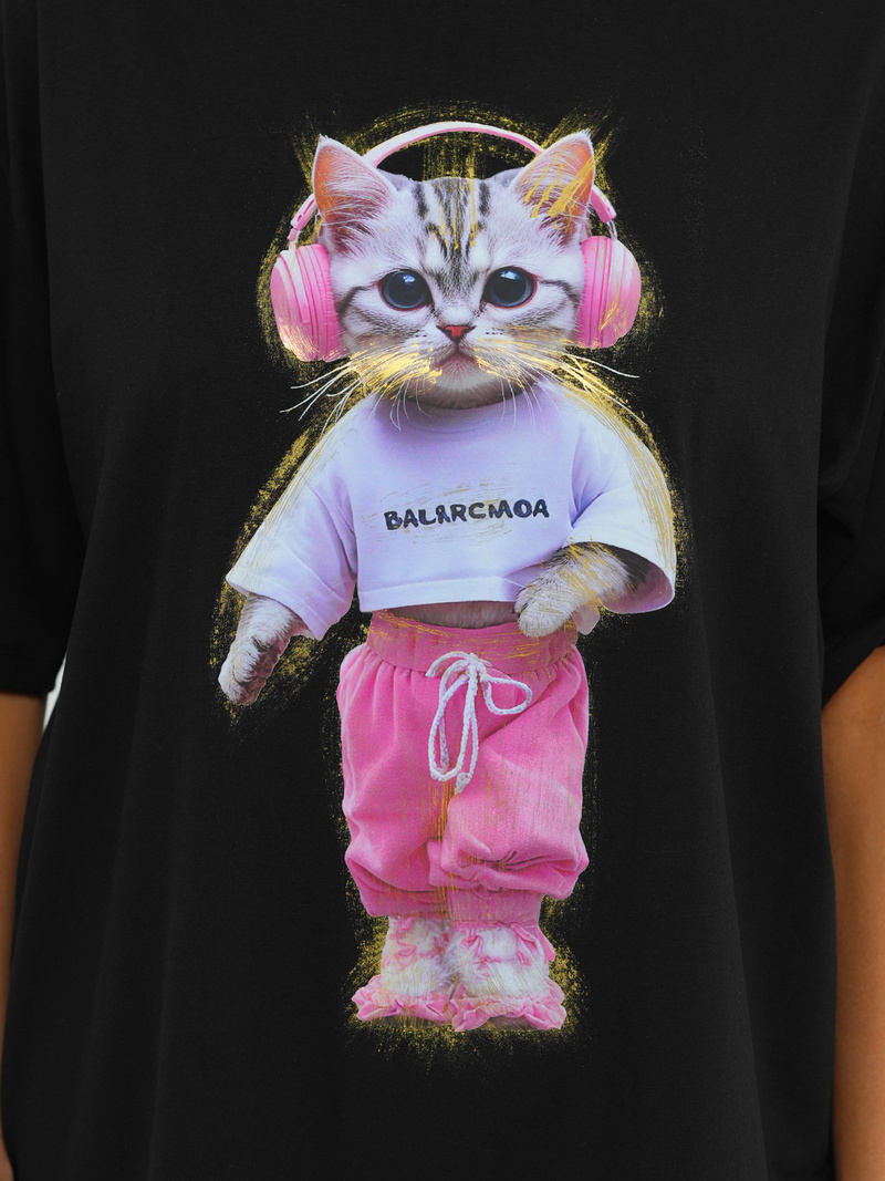 Tricou femei negri OZONEE DJ77423