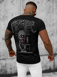 Tricou bărbați negru OZONEE O/T108/3Z