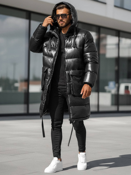 Geacă de iarnă bărbați negru OZONEE O/M3205Z