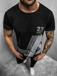 Tricou bărbați negru OZONEE JS/SS10932Z