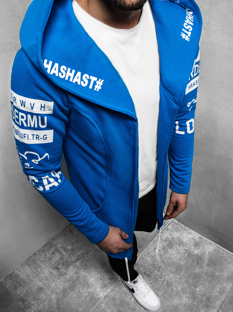 Hanorac bărbați albastră OZONEE A/11110Z