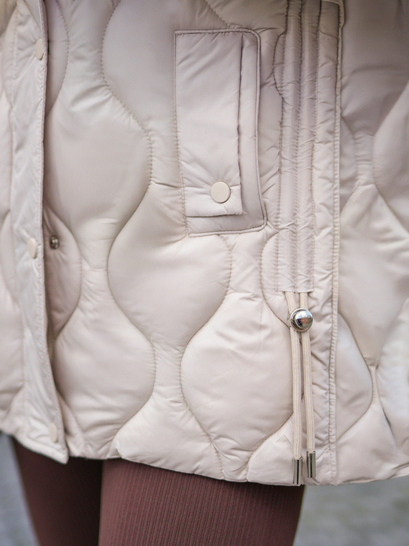 Geacă de femei écru OZONEE JS/5M3226/62B