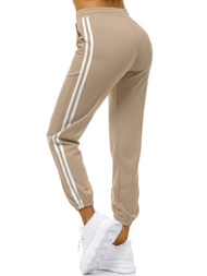 Pantaloni de training femei bej OZONEE JS/1020/A8
