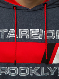 Hanorac cu glugă bărbați albastru marin OZONEE JS/DD20131Z