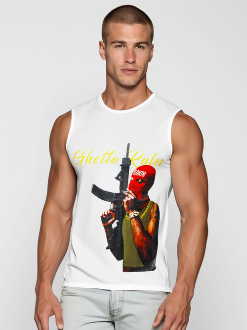 Maiou bărbați alb OZONEE O/T107/1Z