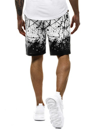 Pantaloni scurti bărbați albi OZONEE JS/KK300162