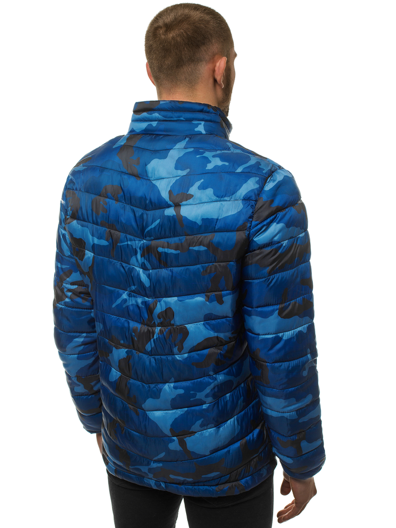 Jachetă de primăvară bărbați bleumarin-camuflaj OZONEE JS/SM80Z