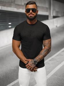 Tricou bărbați negru OZONEE NB/MT3111