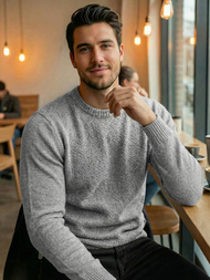 Pulover bărbați gri OZONEE JS/59B3607/2