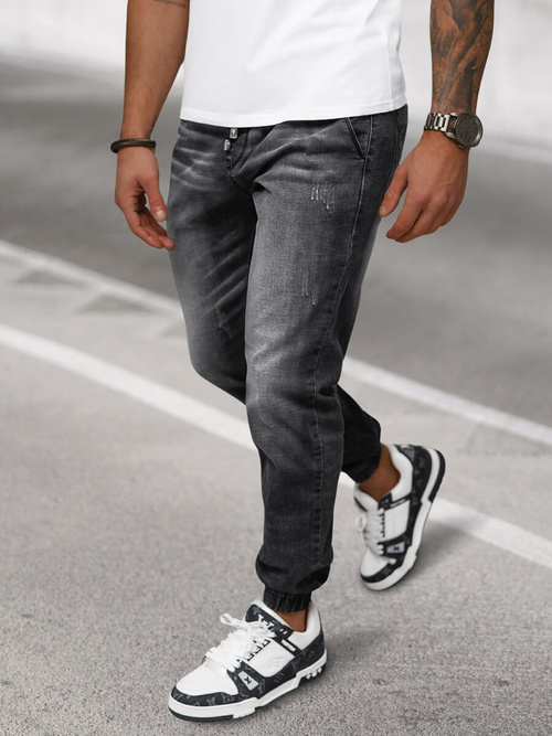 Pantaloni jogger bărbați negri OZONEE NB/MP0135N