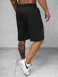 Pantaloni scurți sport bărbați negri OZONEE JS/15K1827/3