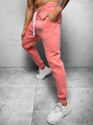 Pantaloni de trening bărbaţi roz deschis OZONEE O/12110Z