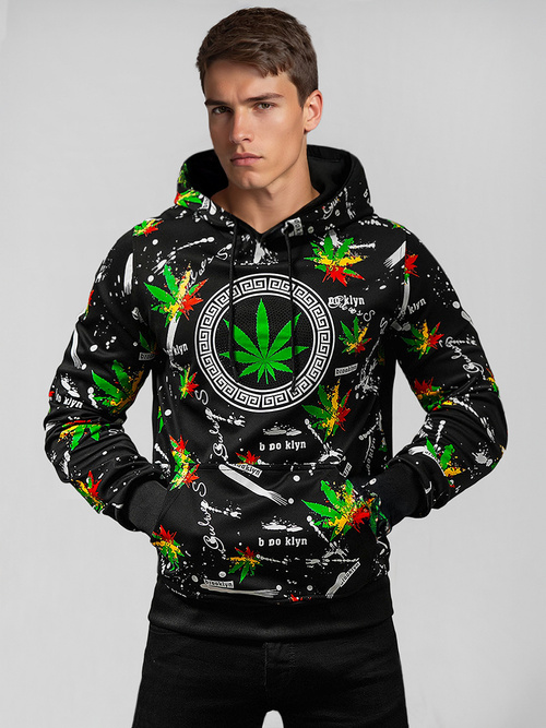 Hanorac bărbați negru OZONEE O/B269