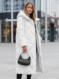 Geacă de femei alb OZONEE JS/5M3173/281Z