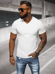 Tricou bărbați alb OZONEE NB/MT3099