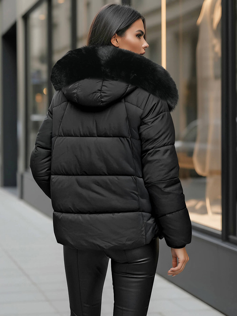 Geacă de femei neagra OZONEE O/16M9179/392