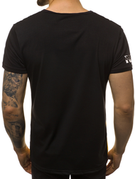 Tricou bărbați negru-galben OZONEE JS/SS10900
