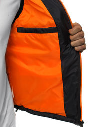 Vestă bărbați neagră OZONEE N/6102Z