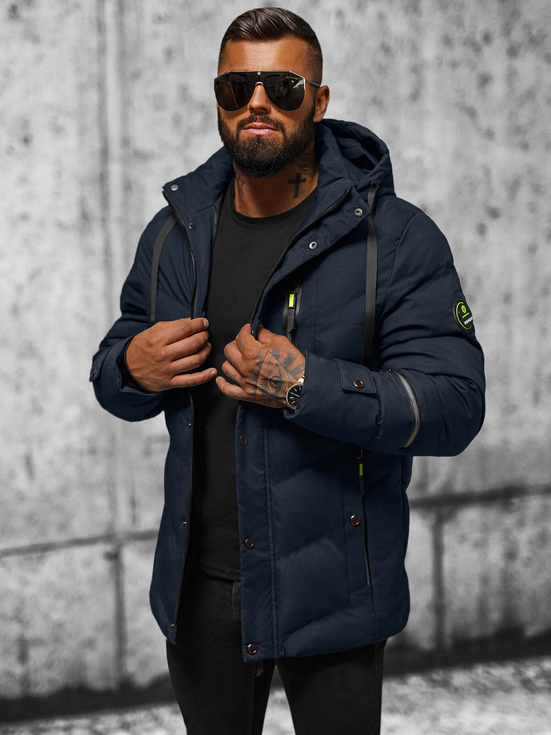 Geacă bărbați albastru marin OZONEE JS/5M3137/215